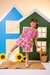 Conjunto Junino Banana Club Luxo Sofia Xadrez Rosa - Lele Moda Kids