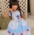 Vestido Marie Junino Luxo Lilo Stitch Azul Bebe - comprar online