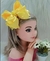 Tiara Belli Amarela Laço Miolo de Perolas - comprar online