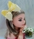 Tiara Amarelo Claro Laço Miolo de Perolas - comprar online