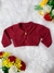 Bolero Infantil Marsala Soft Com Gola e Botão Luxo ()