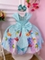 Vestido Infantil Princesa Ariel Sereia Fundo do Mar Verde na internet