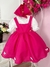 Vestido Infantil Pink Jardineira Jardim das Borboletas - comprar online