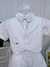 Conjunto Social Short Camisa Colete Gravata Suspensório Branco - Lele Moda Kids