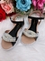 Sandália Infantil Com Pérolas e Strass Rasteira Preto - comprar online