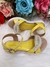 Sandália Infantil Com Pérolas e Strass Rasteira Amarelo - comprar online