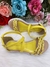 Sandália Infantil Tiras Trançadas Rasteira Amarelo - comprar online