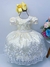 Vestido Infantil Amarelo Renda Branca Realeza Cinto Pérolas