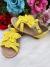 Sandália Amarelo Fosco Com Lacinho Luxo - comprar online