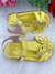 Sandália Amarelo C/ Aplique de Borboleta e Strass Luxo - comprar online