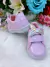 Tênis Lilás Verniz e Rosa Aplique Sereia Velcro Meninas - Lele Moda Kids