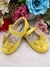 Sapatinho Amarelo Verniz C/ Aplique Borboleta Luxo Glitter - comprar online