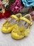 Sapatinho Amarelo Verniz C/ Aplique Borboleta Luxo Glitter na internet