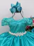 Vestido Infantil Verde Rendado Casamento Damas Luxo Pérolas na internet