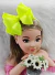 Tiara Infantil Neon Amarelo Maxxi Laço
