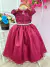 Vestido Infantil Damas Honra Casamento Marsala Renda Pérola - comprar online