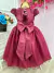 Vestido Infantil Damas Honra Casamento Marsala Renda Pérola - loja online