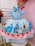 Vestido Infantil Princesa Cinderela Azul C/ Renda e Pérolas - loja online