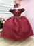 Vestido Infantil Damas Honra Casamento Marsala Renda Pérola