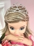 Coroa Infantil Realeza Coração Prata e Dourada Super Luxo - loja online