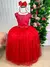 Vestido Enjoy Longo Regata Vermelho (VESTINFENJLG2VMNP) - Lele Moda Kids