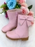 Bota Coturno Ortobaby Lorena Rosa Bebe - Lele Moda Kids