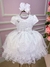 Vestido Vila Lele Jardim Encantado Alice Branco - Lele Moda Kids