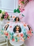 Vestido Infantil Pêssego Moana Doll Florido Luxo Festas - comprar online