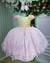 Vestido Mimadine Yasmin Borboleta Rosa Bebe