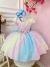 Vestido Infantil Chuva de Amor Colorido Circo Cinto Pérolas - comprar online