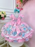 Vestido Infantil Jardim das Borboletas Rosa Festas Luxo - loja online