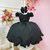 Vestido Infantil Preto C/ Cinto de Pérolas Casamentos - loja online