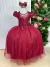 Vestido Vila Lele Longo Jardim Encantado Borboletas Marsala (