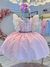 Vestido Infantil Circo Busto Com Strass e Babados Festas