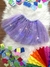 Saia de Tule Infantil Coloridos Com Glitter e Leds - Lele Moda Kids