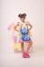 Vestido Infantil Amarelo Lilo e Stitch Luxo Festas - Lele Moda Kids