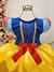 Fantasia Infantil Branca de Neve Amarelo Ouro Capa Tiara na internet