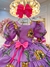 Fantasia Infantil Junino Arraiá Festas Lilás Florido Luxo - Lele Moda Kids