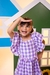 Vestido Banana Club Aline Xadrez Lilas - comprar online