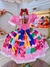 Vestido Infantil Junino Rosa Maria Bonita Super Luxo - comprar online