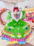 Vestido Infantil Junino Festas Verde Colorido Luxo - comprar online