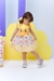 Vestido Infantil Coelhinho da Páscoa Amarelo Luxo Festas - comprar online