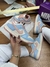Tênis Nike DUNK Low Azul claro com Rosa na internet