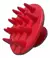 Massageador Manual Escova De Silicone Para Lavar Os Cabelos Vermelho