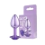 Plug Anal Roxo Tamanho P Com Pedra Sexy Fantasy