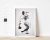 quadro decorativo com moldura branca e vidro esporte futebol Vini Jr Real Madrid