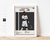quadro decorativo com moldura branca e vidro esporte futebol Vini Jr Real Madrid
