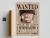 poster decorativo serie geek gamer One Piece Roronoa Wanted Zoro Cartaz de Procurado