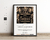 Quadro musica spotify decorativo do poster da música "Doozicabraba e a Revolução Silenciosa" de Emicida, com design em preto e dourado.
