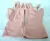 Antiguo Par De Guantes De Mujer Color Rosa